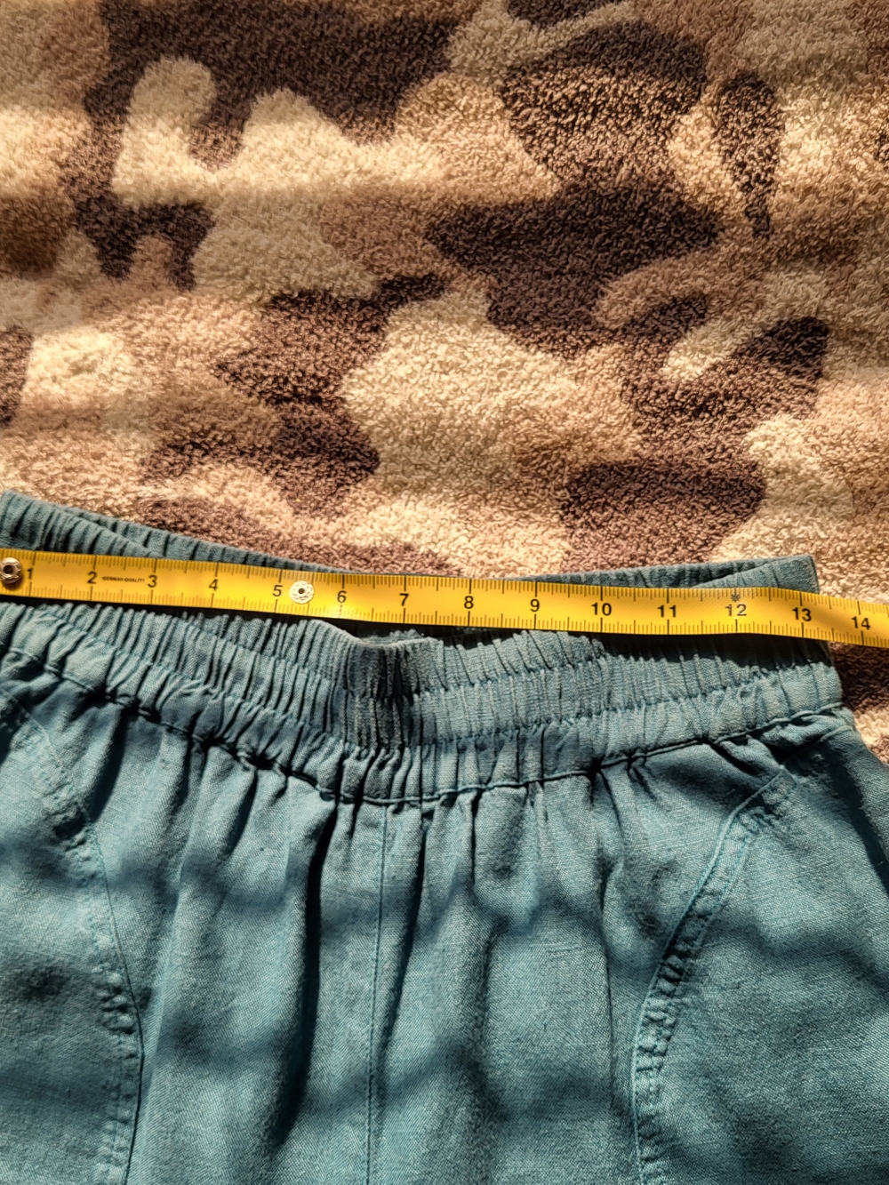 Not Perfect Linen Athens 2 Linen Pants In Dark Turqouise - Picture 9 of 16
